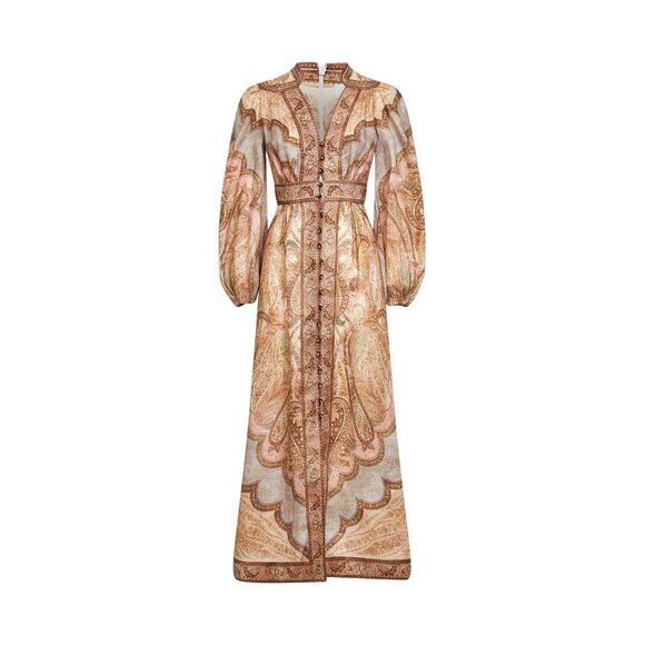 Zimmermann Women Tapestry-Print Linen Wanderlust Midi Dress
